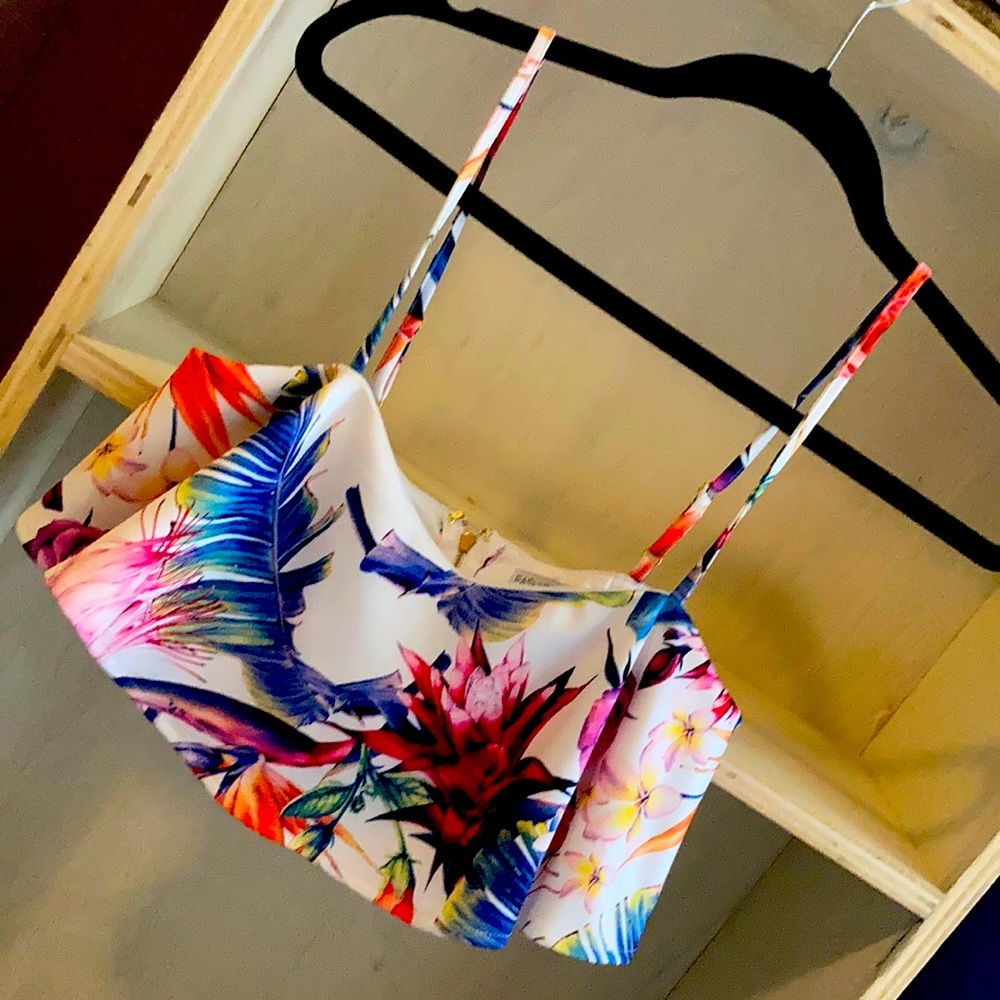 Tropical fashion nova 2 piece set. Size M